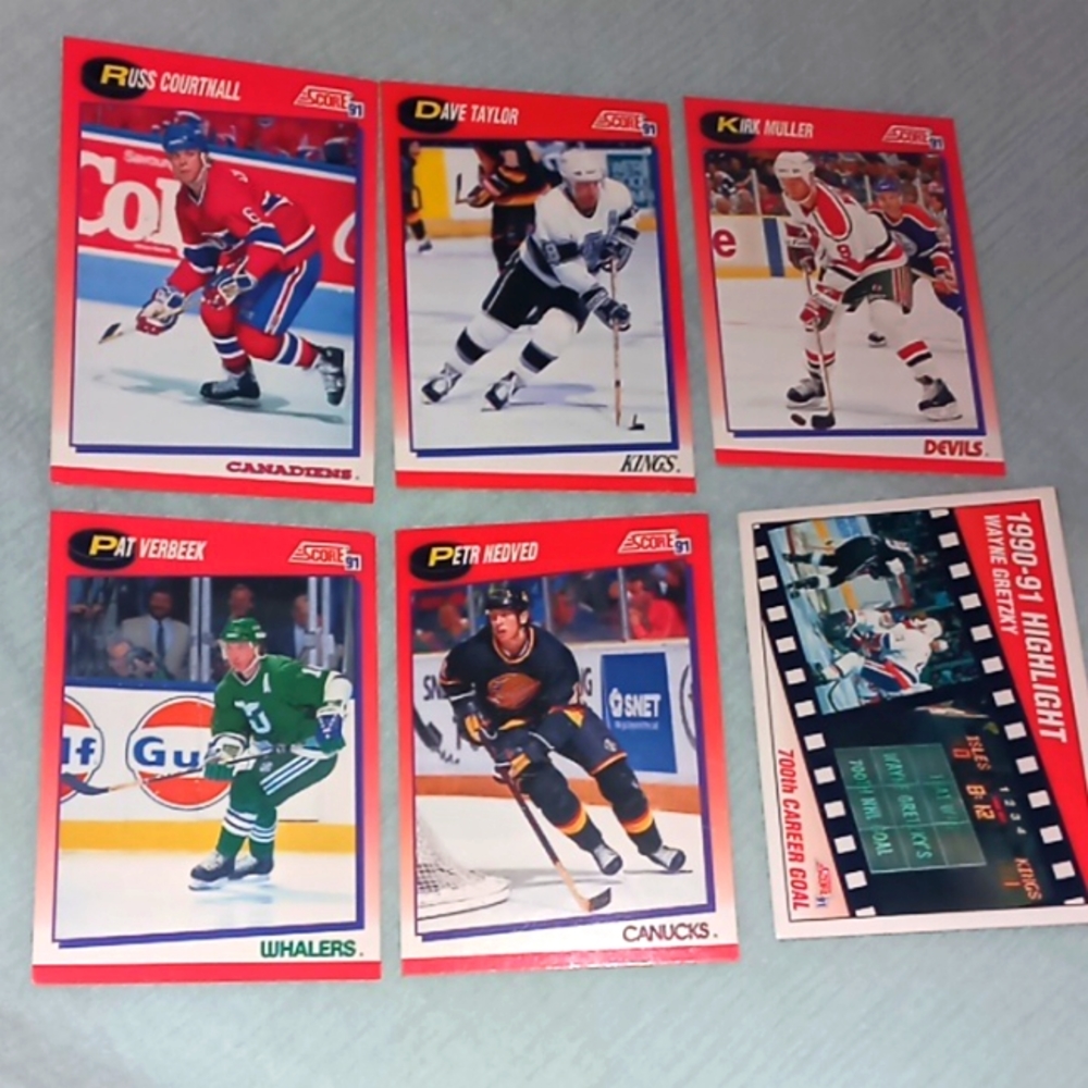 1991 Score Card Lot (6 cards)